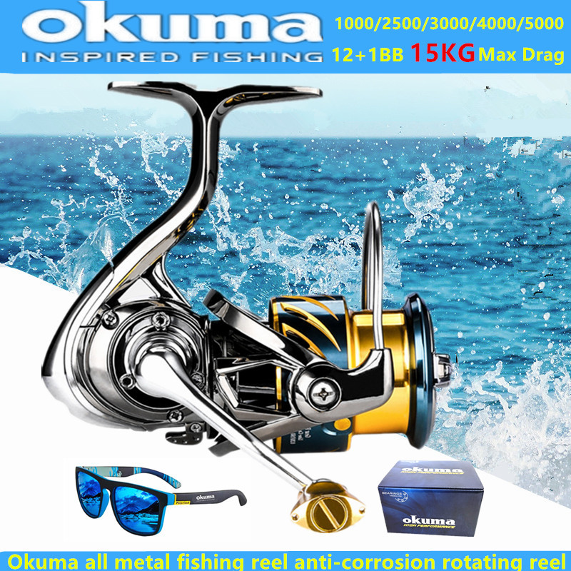 Shimano Reel Stradic - Okuma All Metal Fishing Reel 12+1BB15KG
