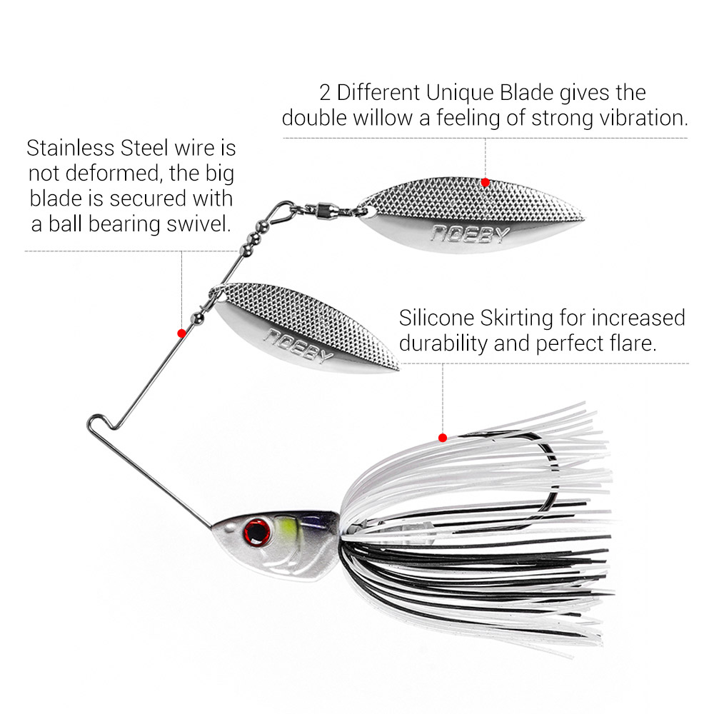 Noeby Spinnerbait 10.5g 14g 21 - Fishing Lure Blade Bait 评论和价格
