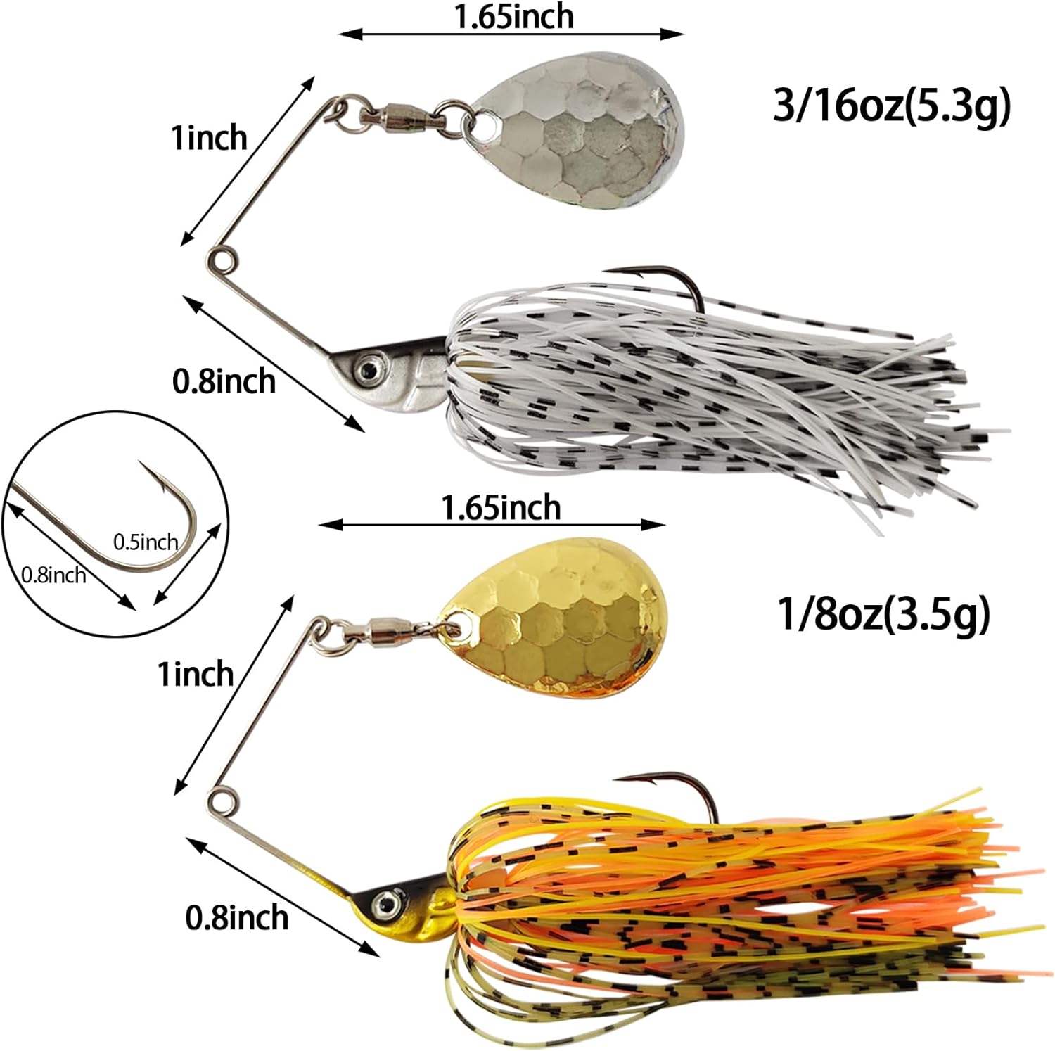 Eupheng Spinner Bait Spoon Wir - Fishing Lure Swimbait 评论和价格