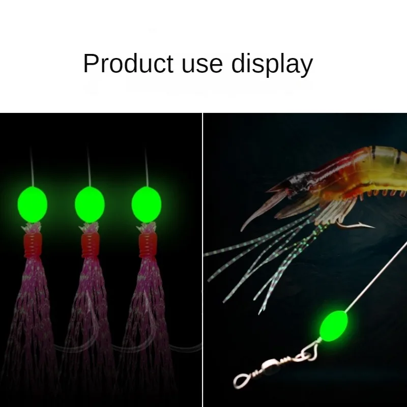 100pcs/lot Oval Night Luminous - Fishing Lure Topwater 评论和价格