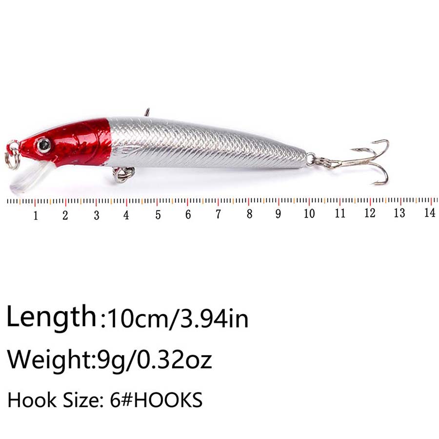 10PCS Jerkbait Minnow Swimbait - Fishing Lure Swimbait 评论和价格