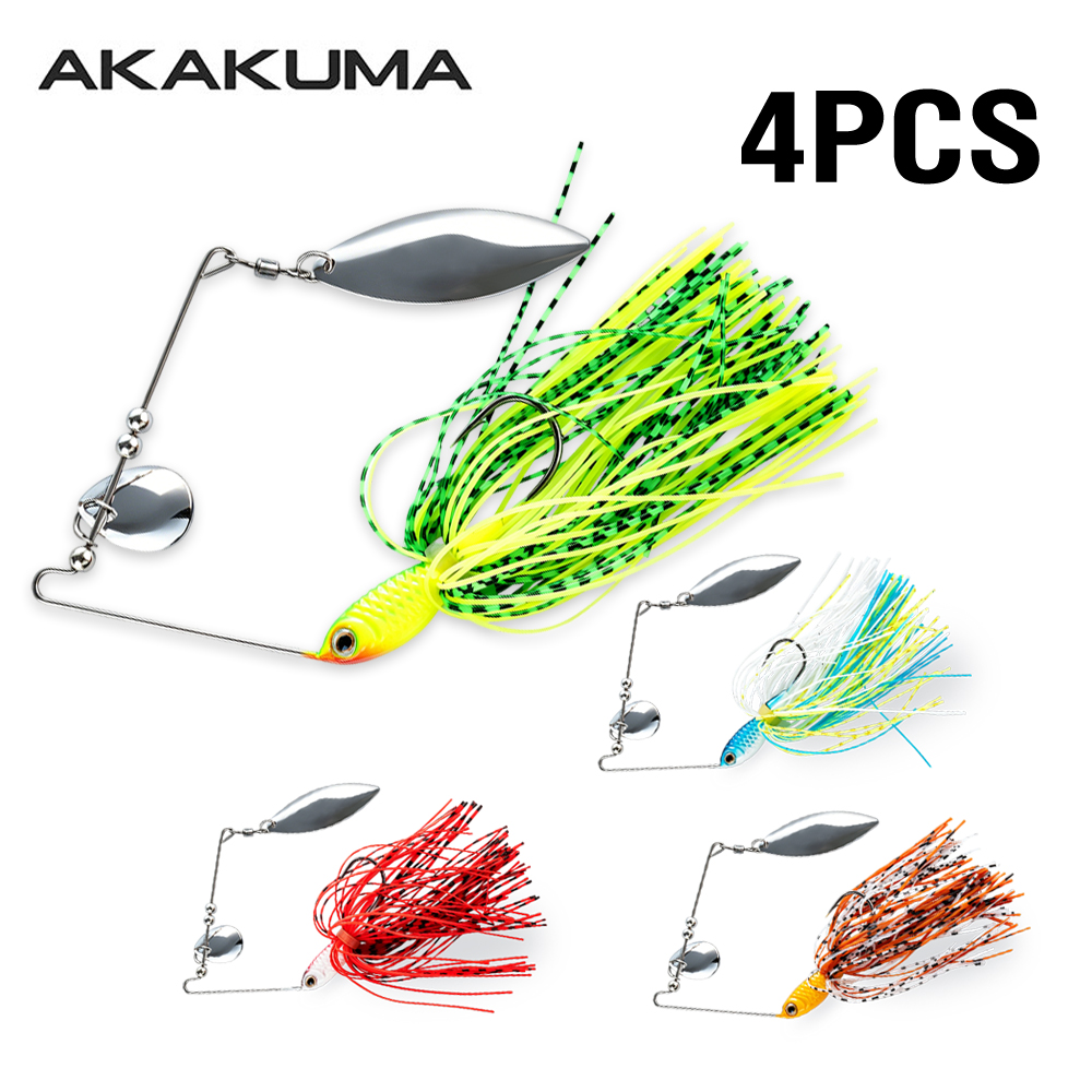 4pcs 18g Spinnerbait Fishing L - Fishing Lure Blade Bait 评论和价格