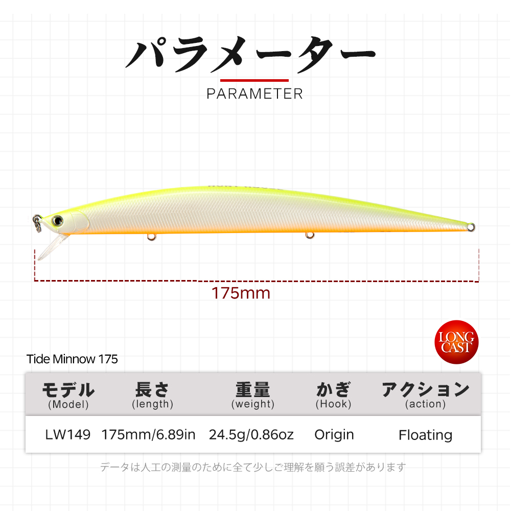 Hunthouse Tide Slim Minnow 175 - Fishing Lure Topwater 评论和价格