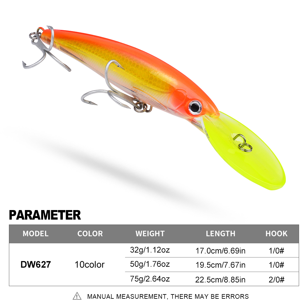 1PC 32g 50g 75g Big Floating M - Fishing Lure Topwater 评论和价格