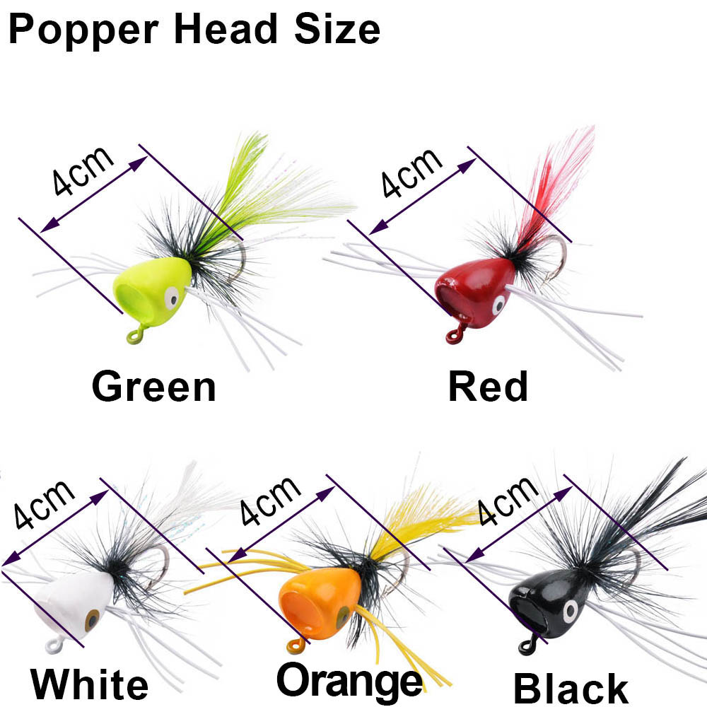 5Pcs Foam Fly Fishing lures Po - Fishing Lure Popper 评论和价格
